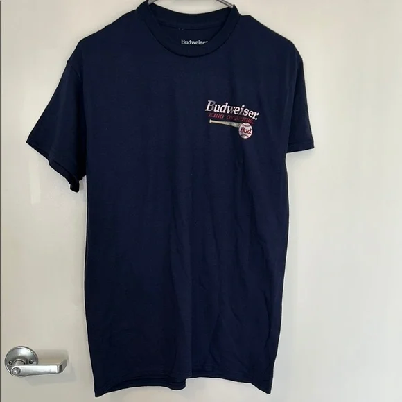NWOT Budweiser Men's Navy T-Shirt - Picture 6 of 6